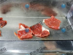 感謝客戶反饋，230A小型切魚片機切牛肉片效果